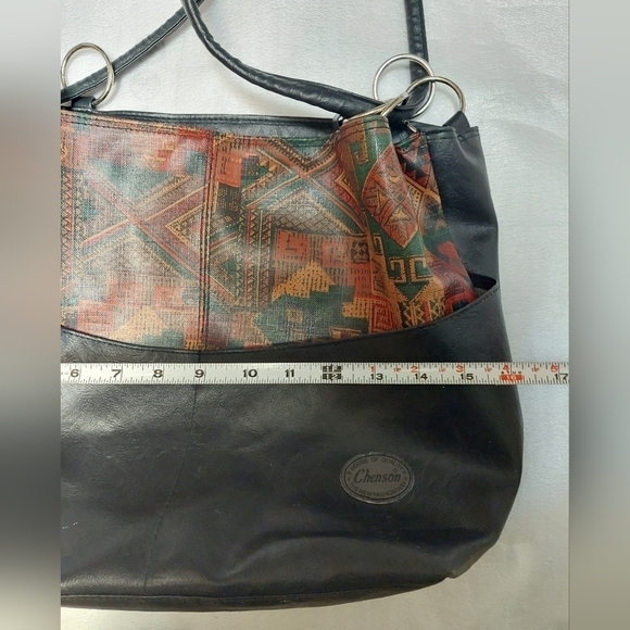 Chenson Synthetic Hobo Tote Bag with Aztec Flare - Picture 9 of 15